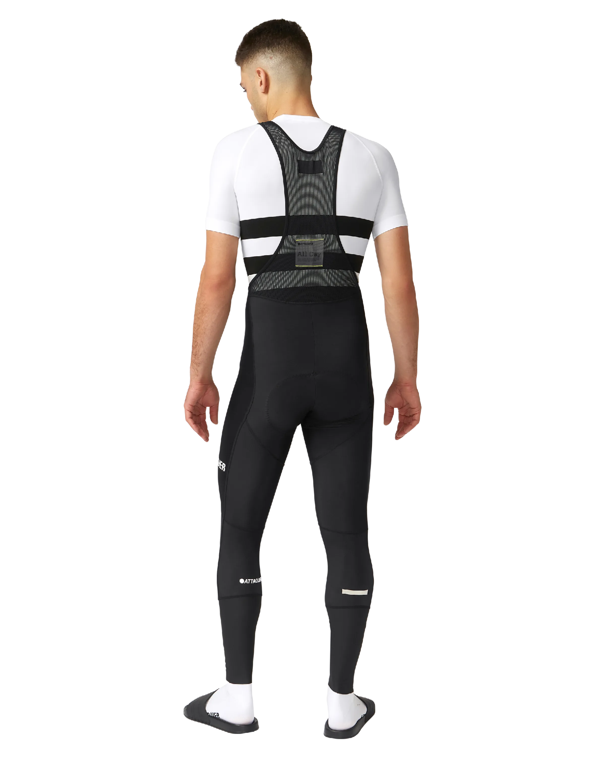 All Day Winter Bib Long Black Reflective Logo - Image 3