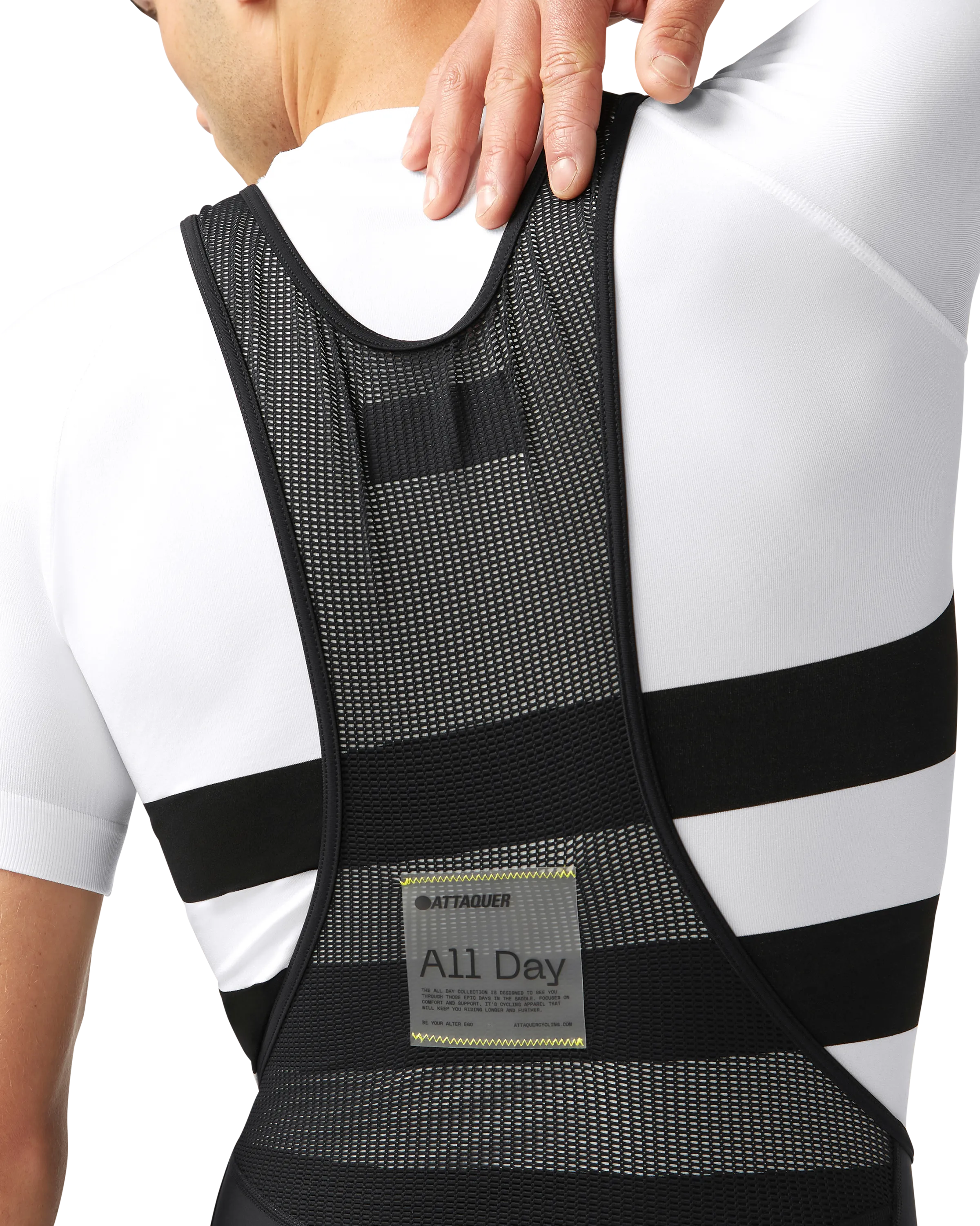 All Day Winter Bib Long Black Reflective Logo - Image 5