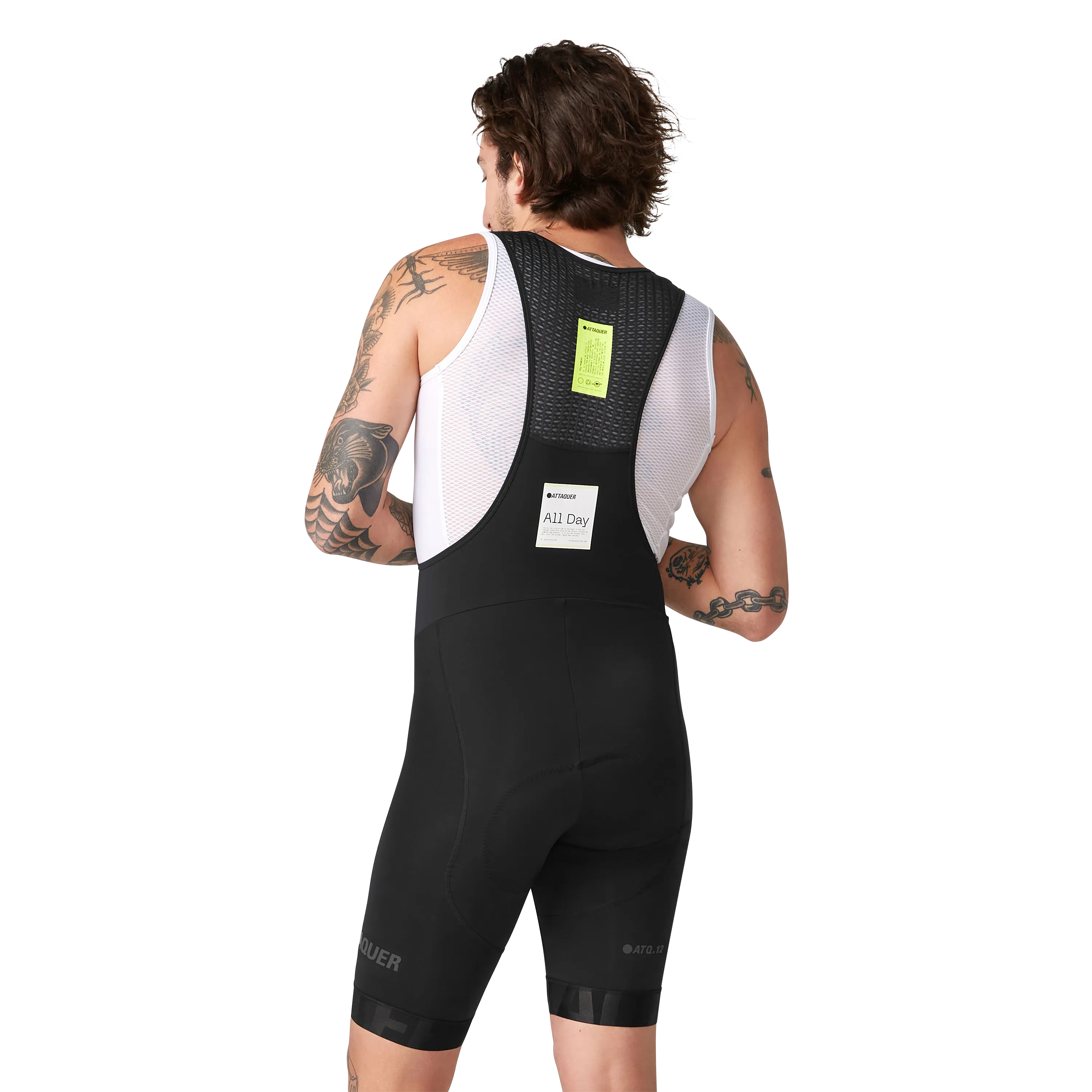 All Day Bib Short Black/White - Image 3