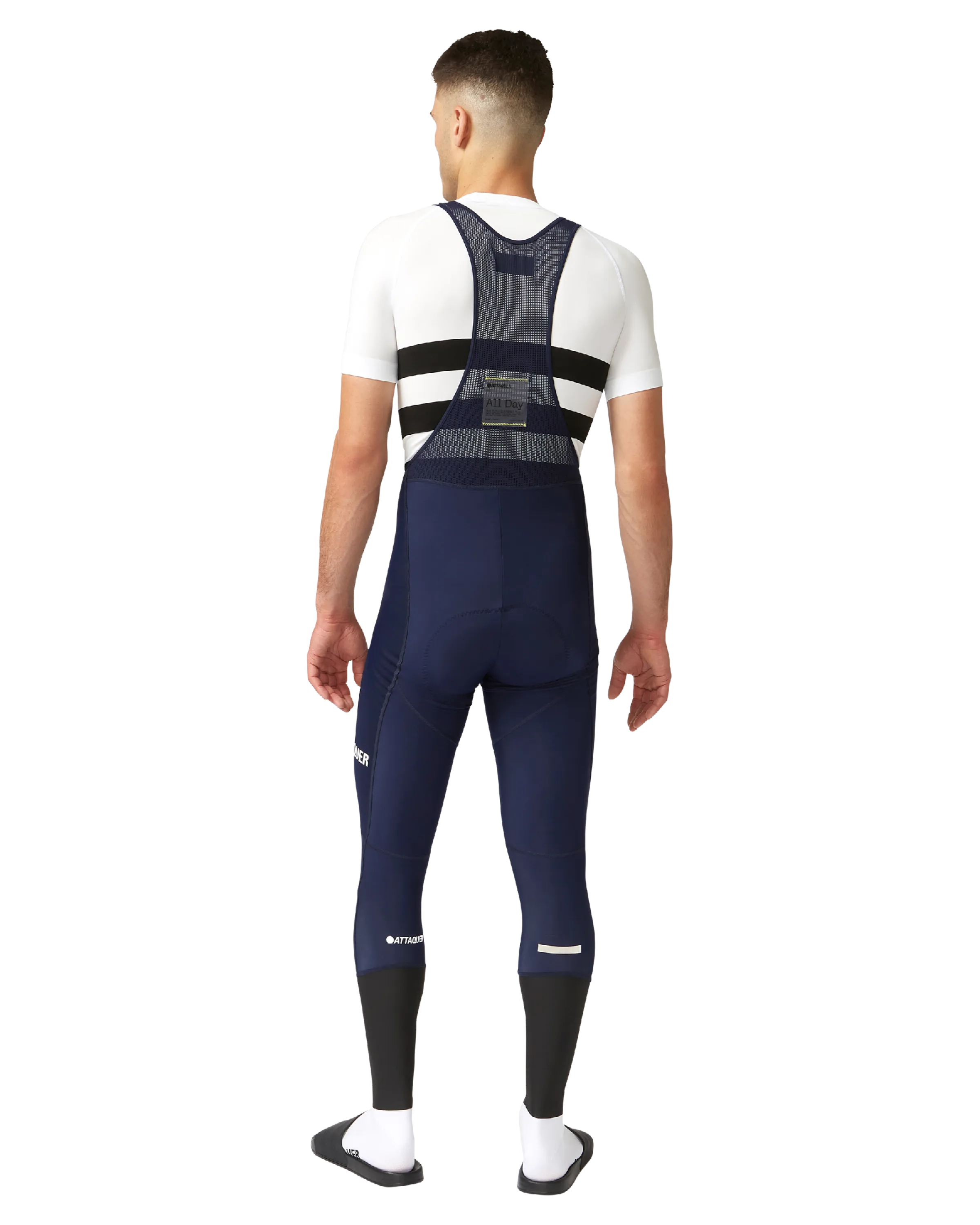 All Day Winter Bib Long Navy Reflective Logo - Image 3