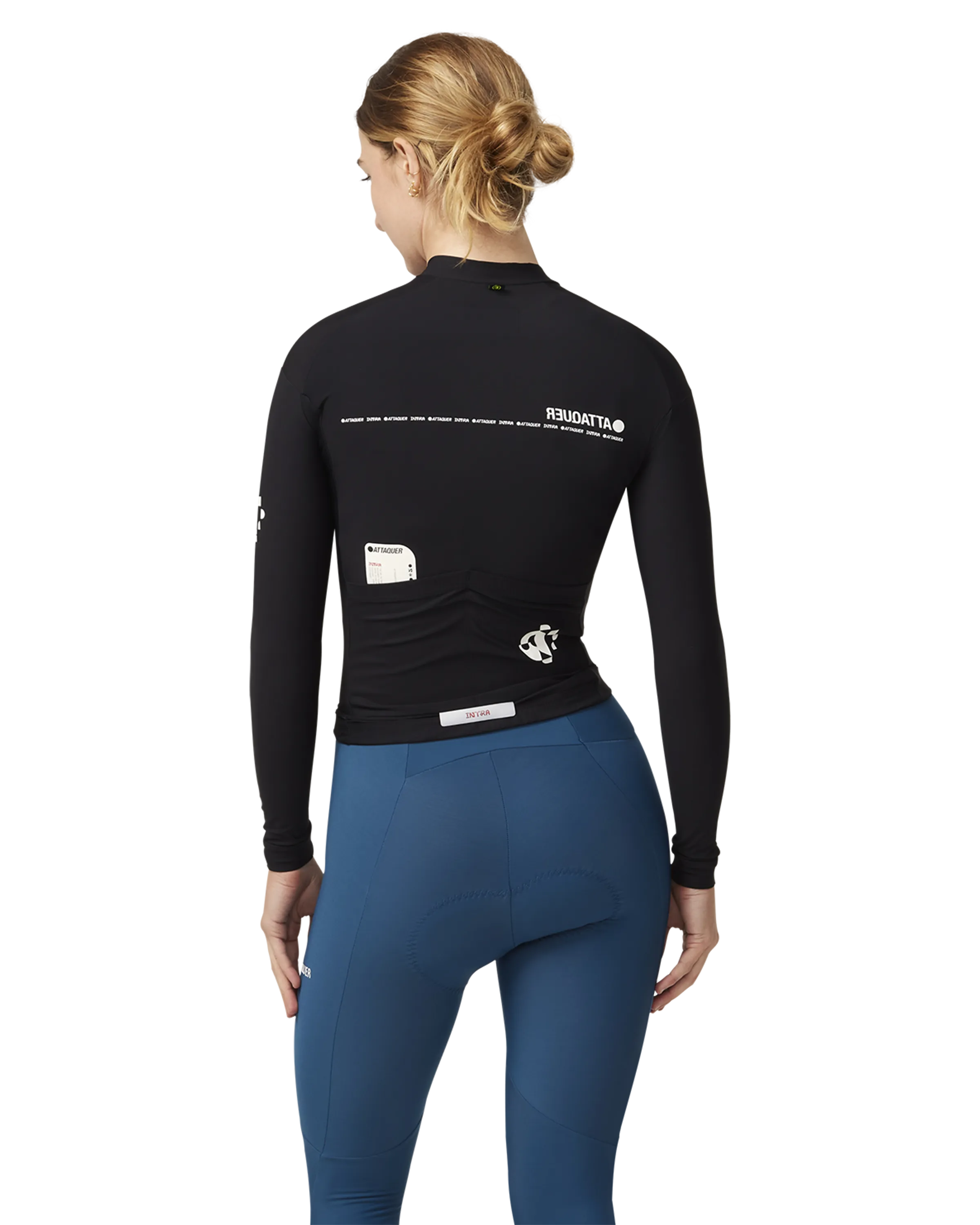 Intra Womens Winter Long Sleeve Jersey Black - Image 3