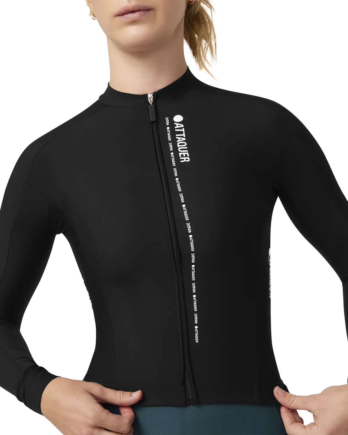 Intra Womens Winter Long Sleeve Jersey Black - Image 6