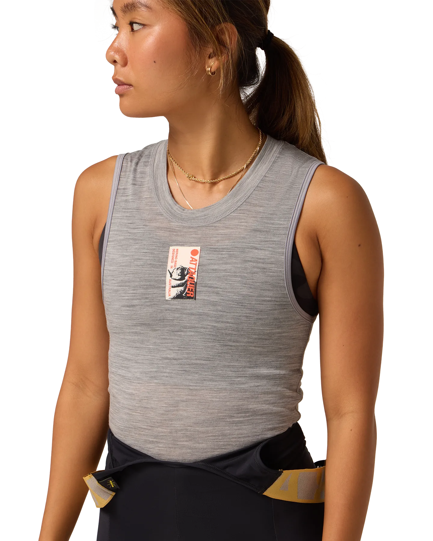 Merino Sleeveless Summer Baselayer Grey - Image 3