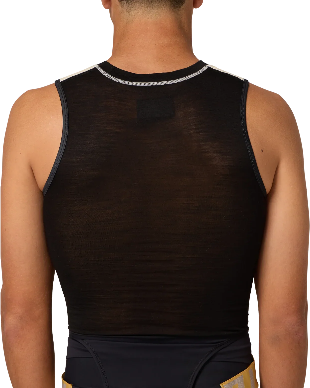 Merino Sleeveless Winter Baselayer Natural/Black - Image 3