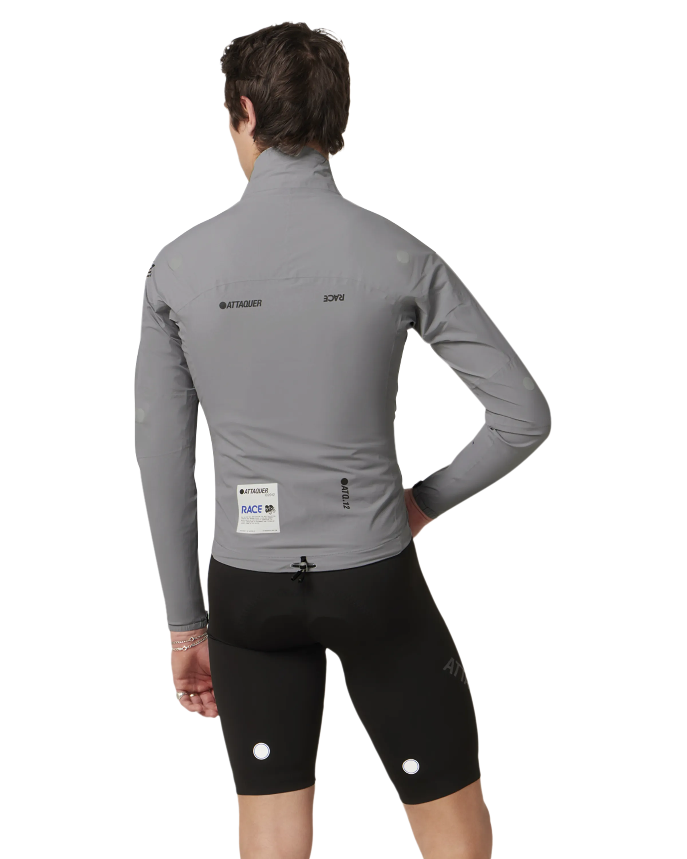 Race Rain Jacket Grey - Image 3