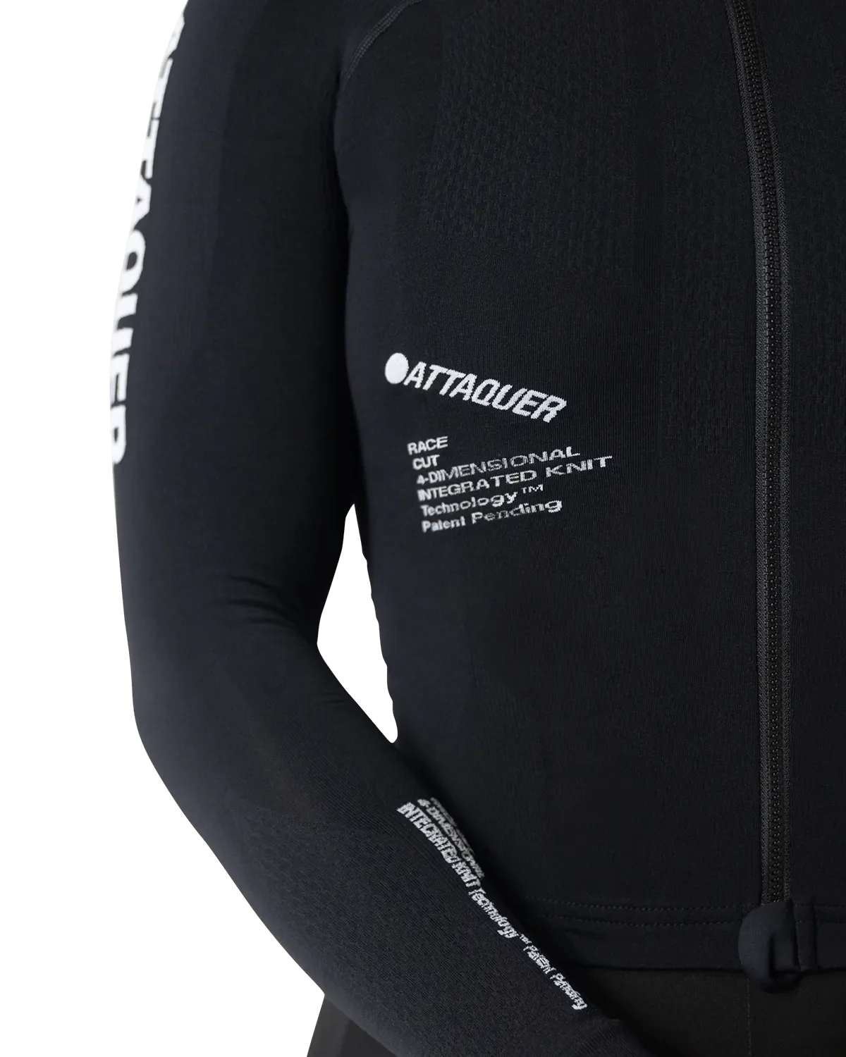 OrbKnit™️ Womens Race Jersey Long Sleeve Black - Image 5