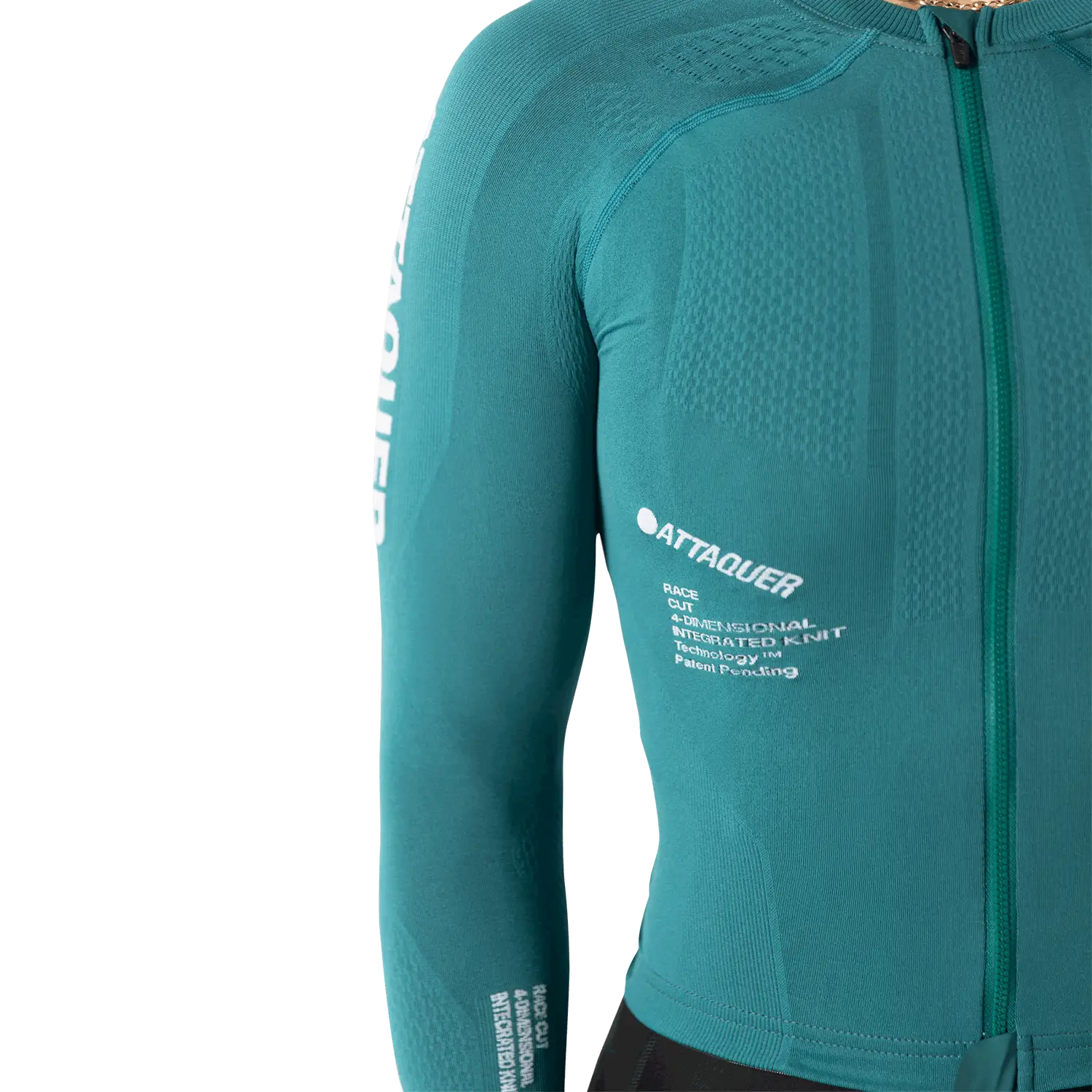 OrbKnit™️ Womens Race Jersey Long Sleeve Emerald - Image 4
