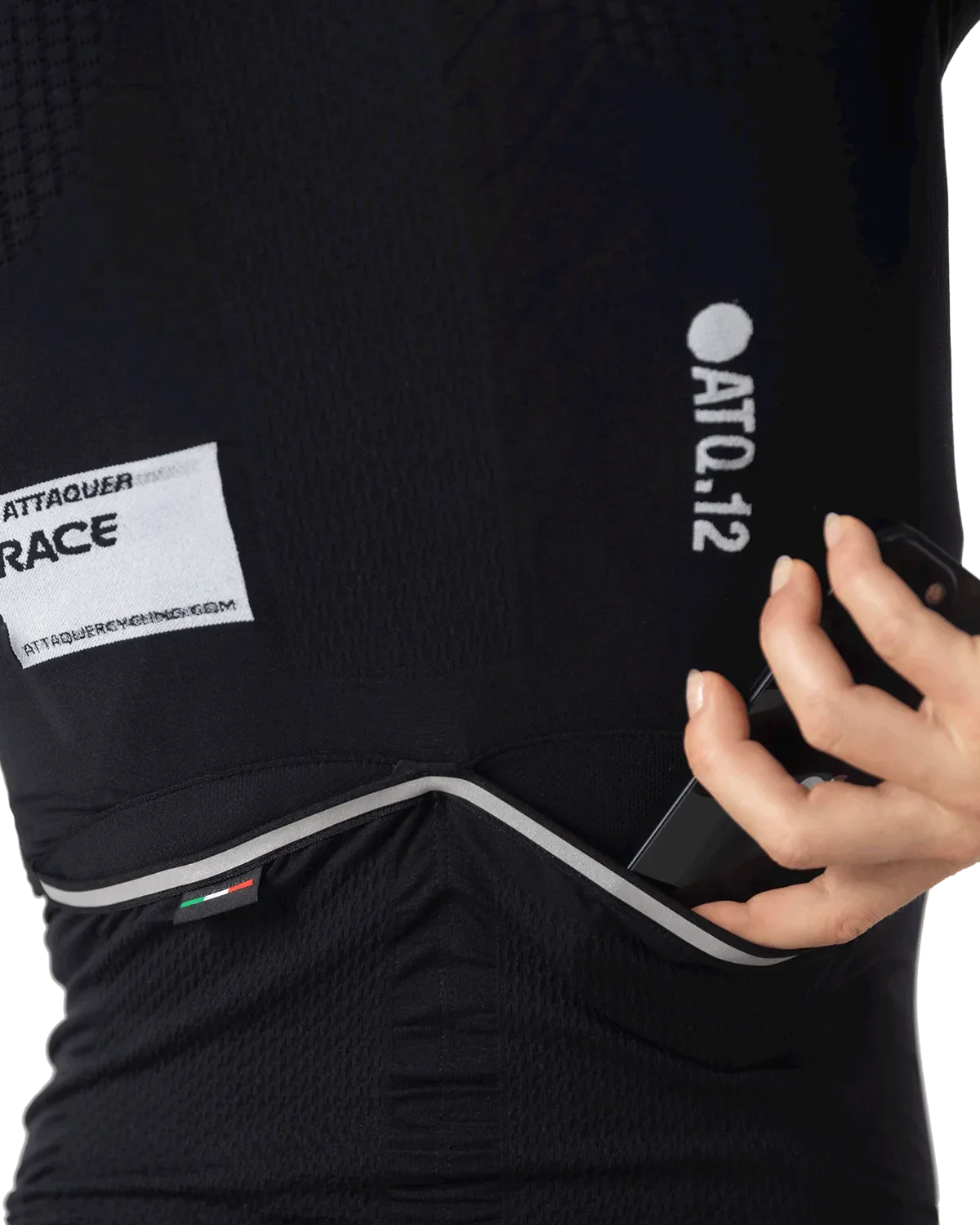 OrbKnit™️ Womens Race Jersey Black - Image 6