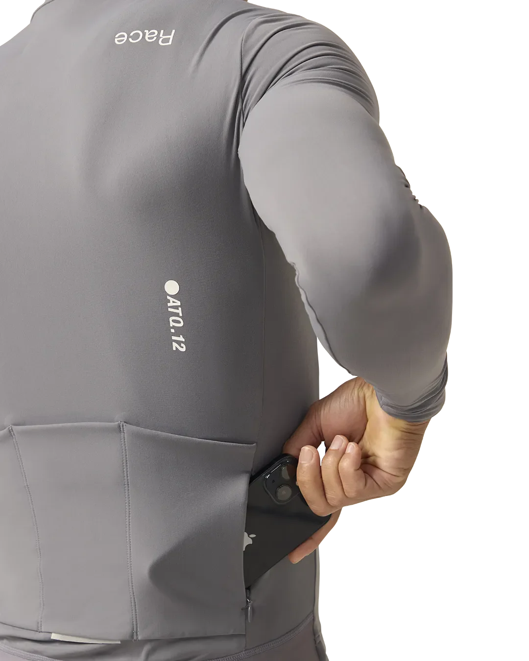 Race Winter Long Sleeved Jersey Anthracite - Image 5