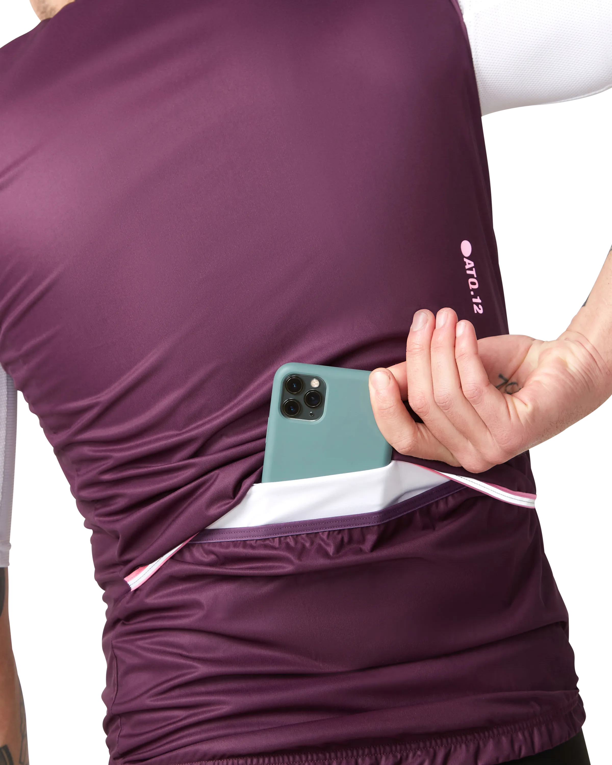 Race Softshell Gilet Burgundy - Image 3