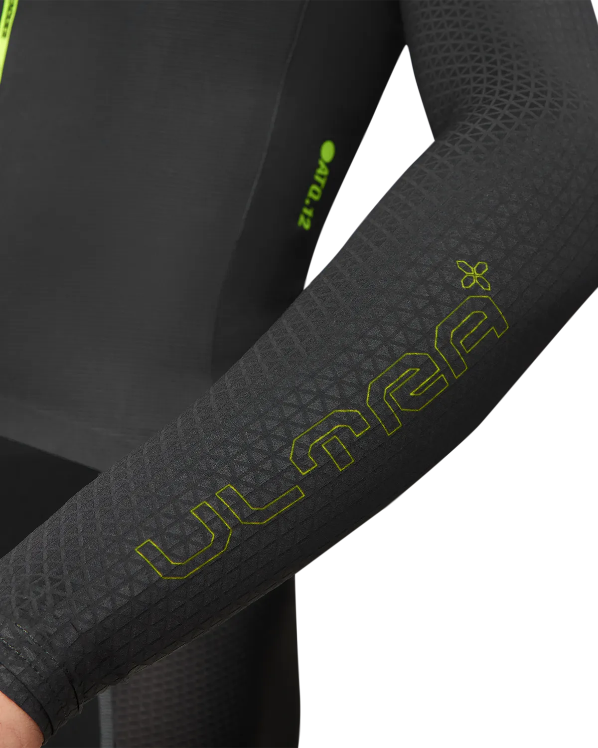 ULTRA: Aero Long Sleeved Jersey Anthracite/Lime - Image 5