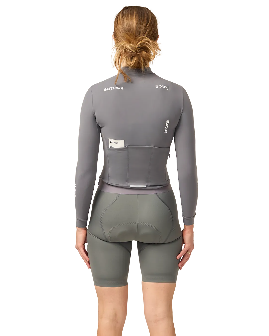 Womens Race Winter Long Sleeved Jersey Anthracite - Image 3