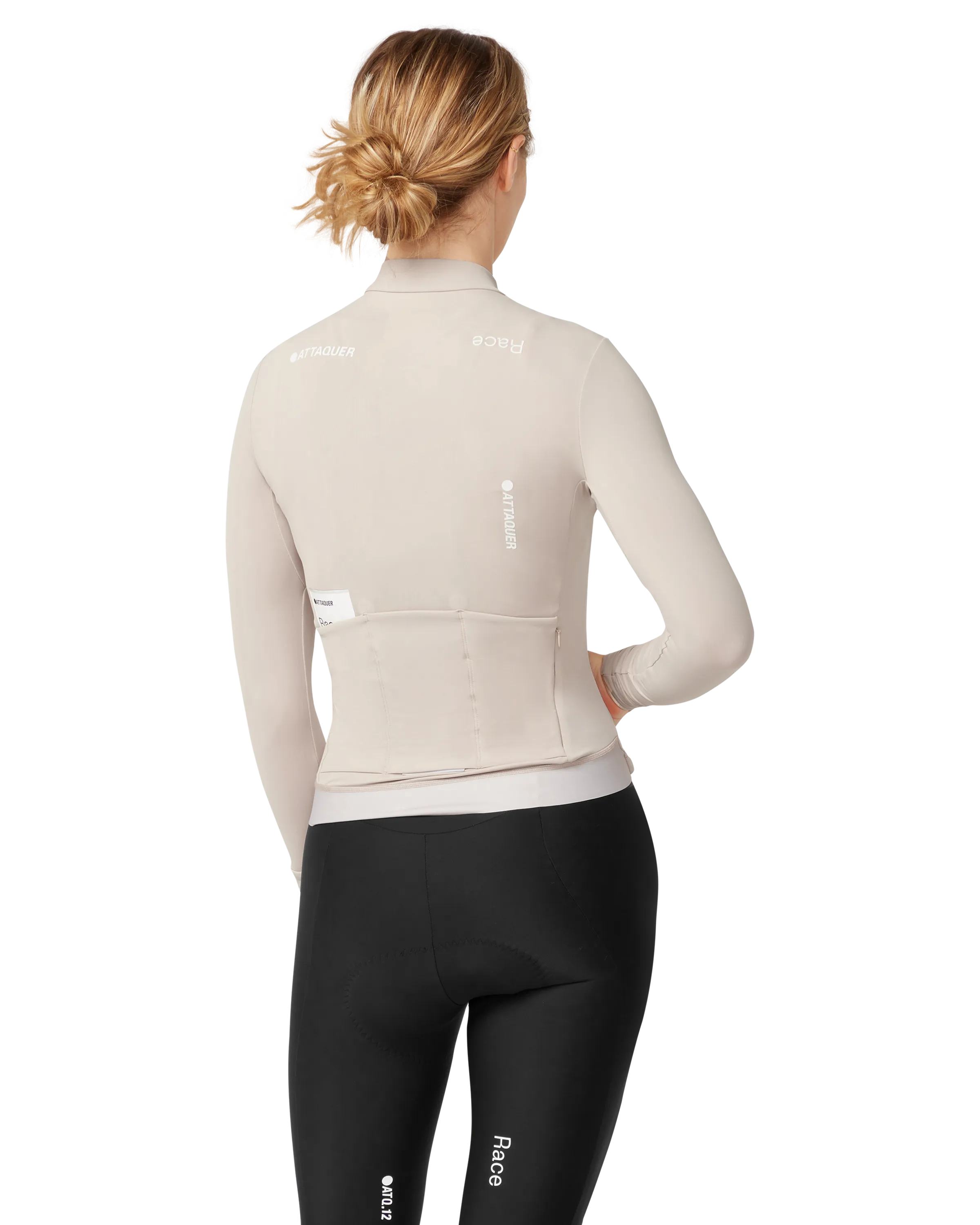 Womens Race Winter Long Sleeved Jersey Eggshell - Image 3