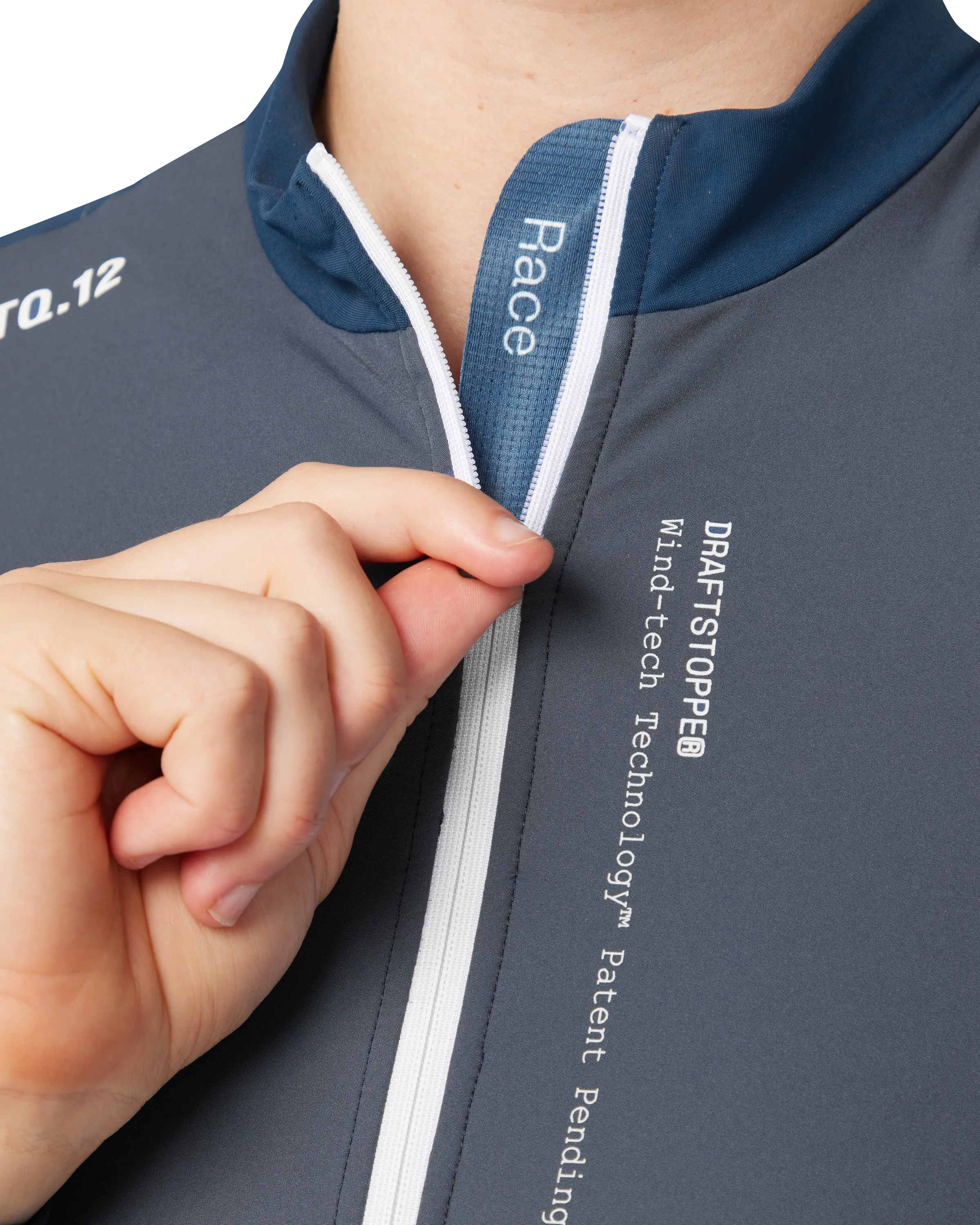 Womens Race Winter Long Sleeved Jersey Vintage Blue - Image 5