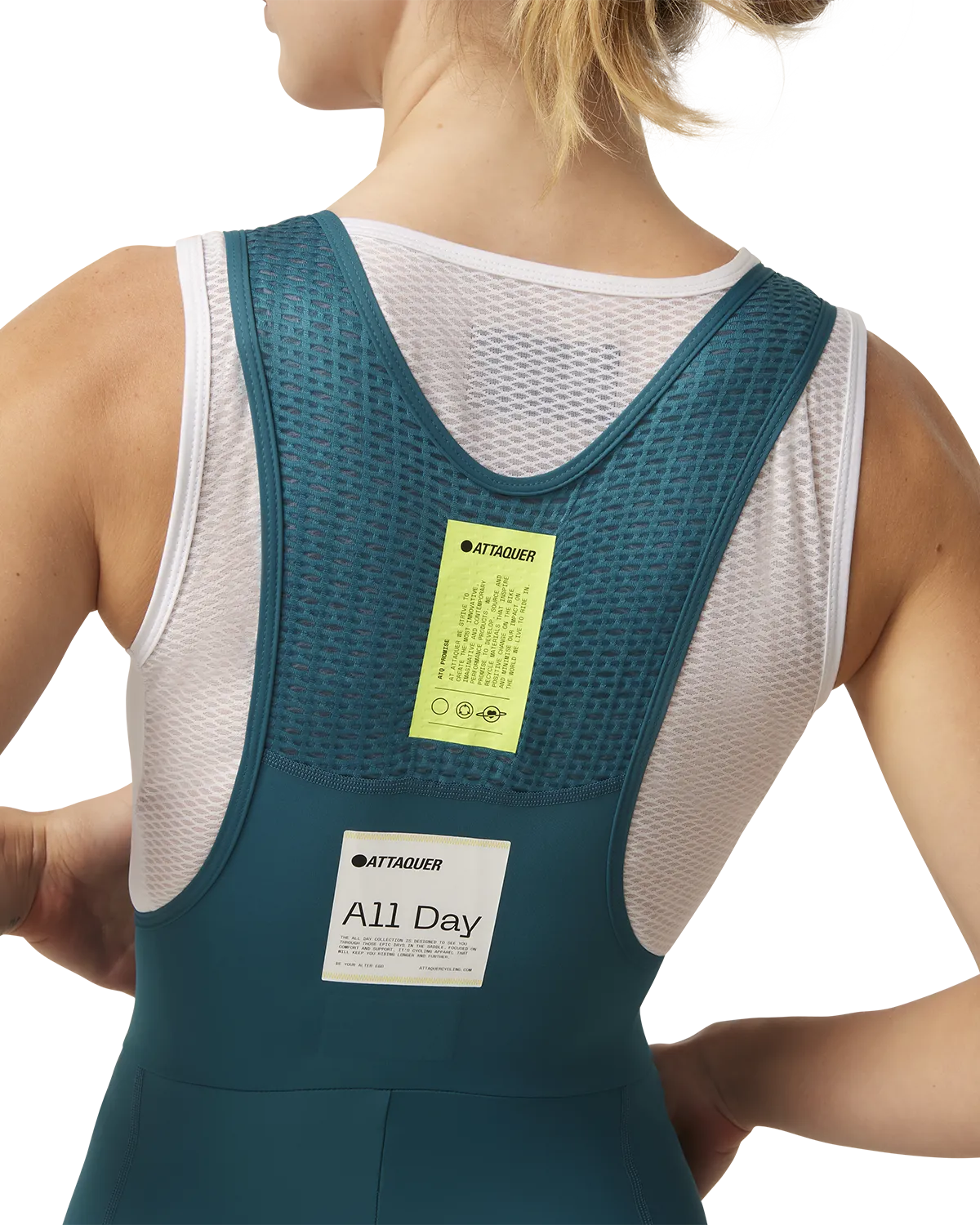 Womens All Day Bib Short Topaz - Image 6