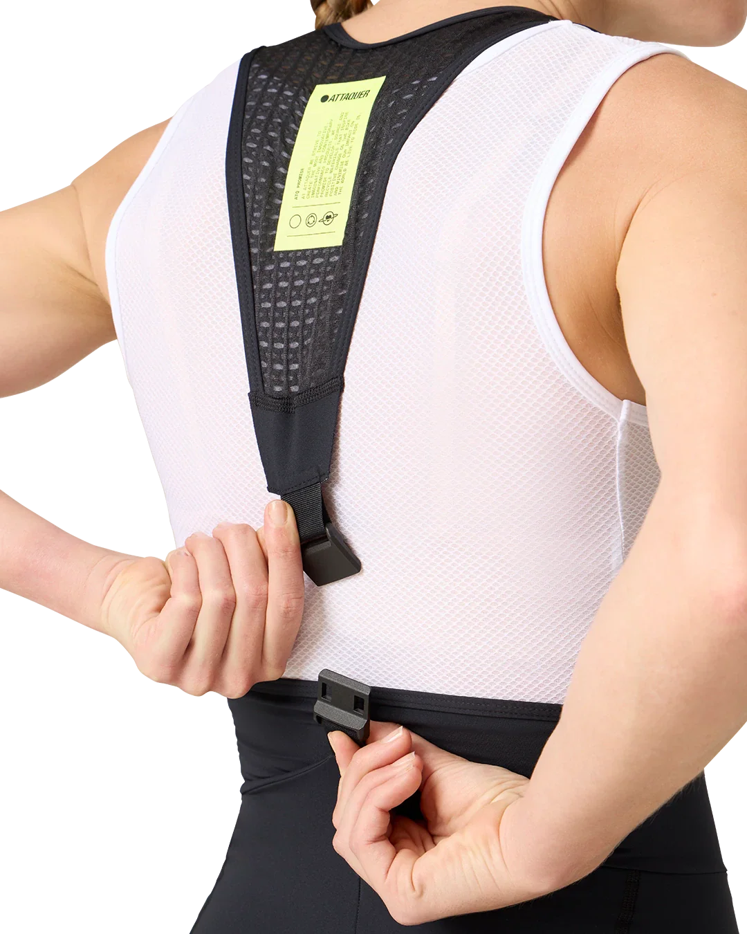 Womens All Day Detachable Bibs Black - Image 4