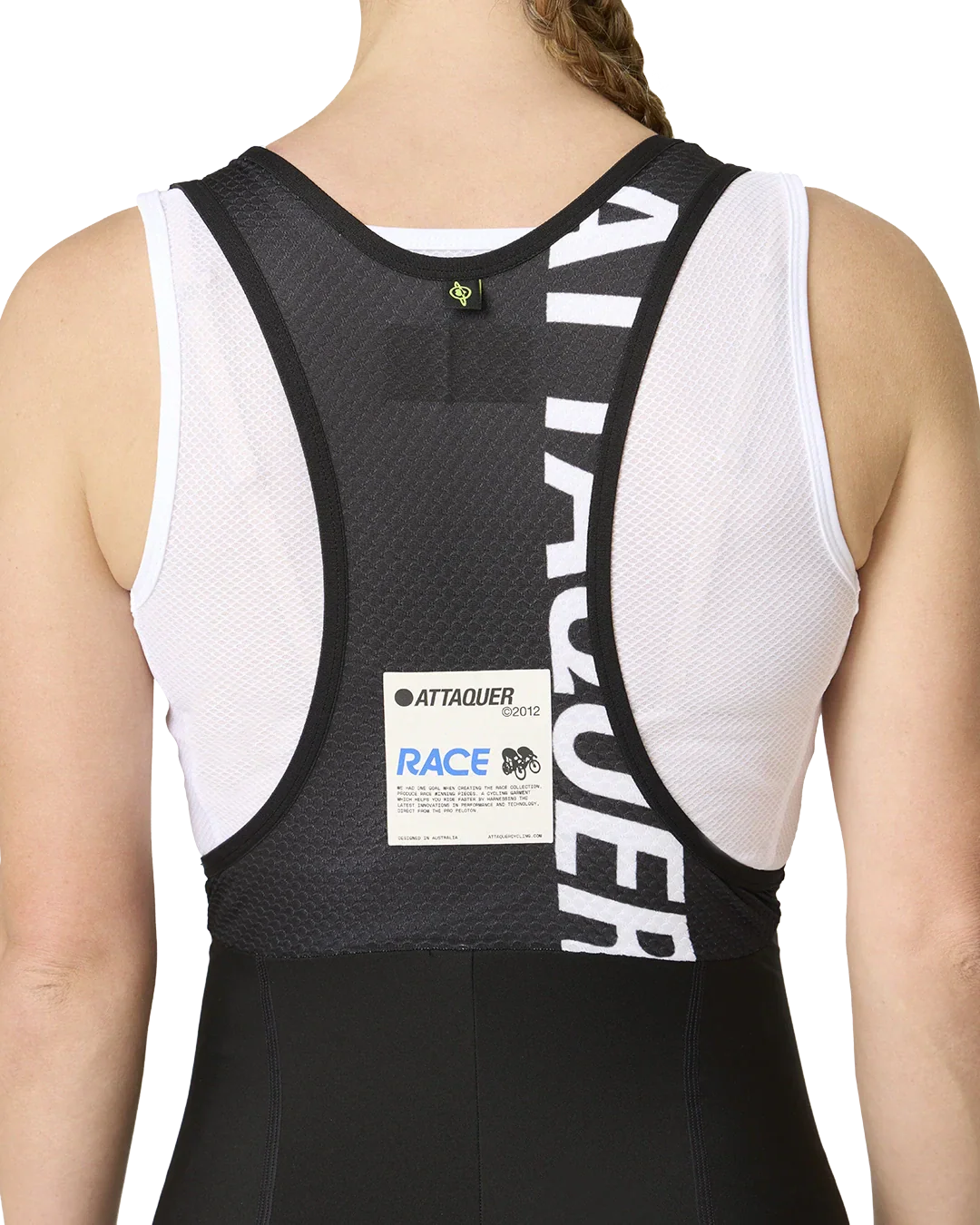 Womens Race Cargo Bib Short Black - Image 9