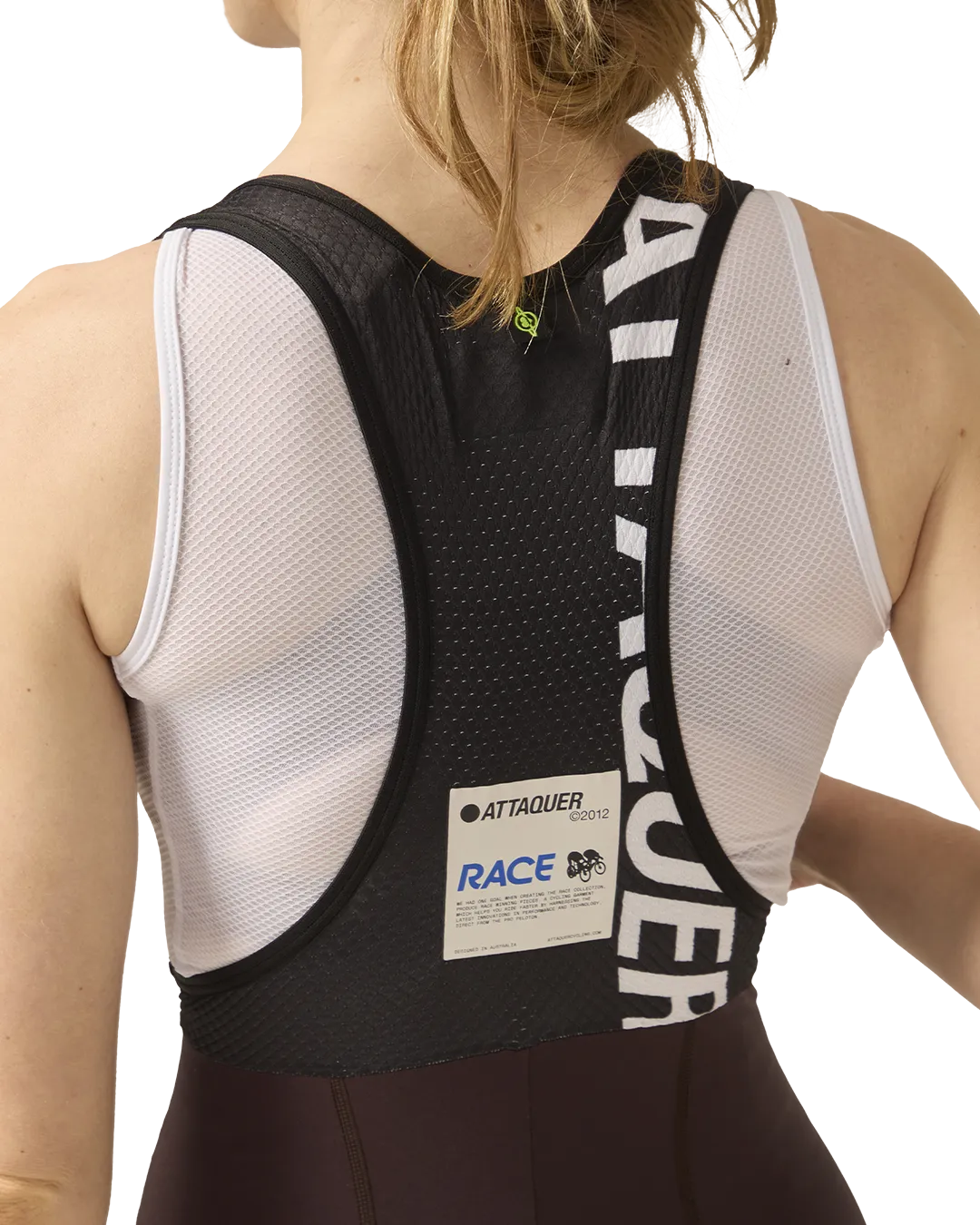 Womens Race Bib Short Brown - Image 4