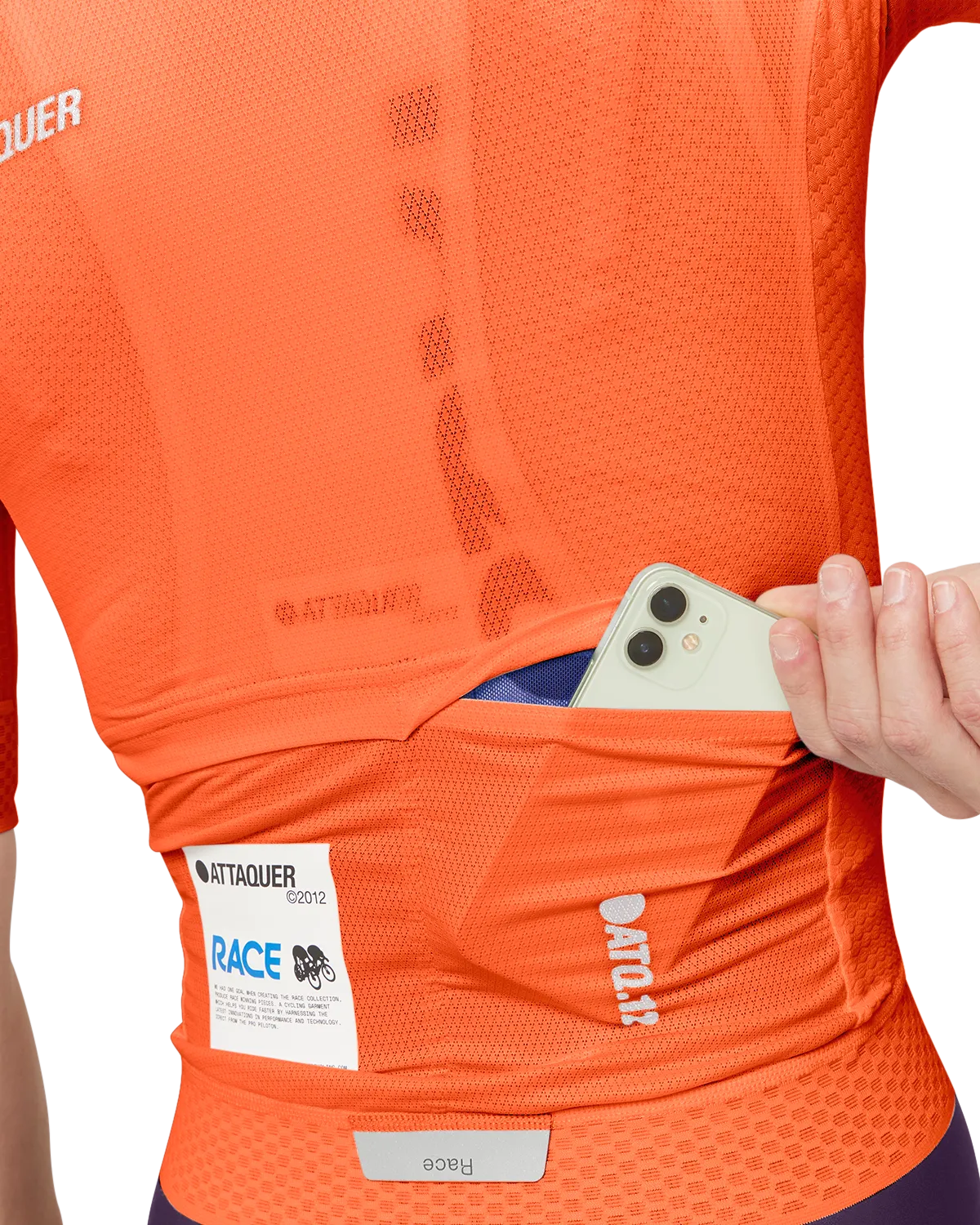 Womens Race Jersey Solar Orange - Image 5